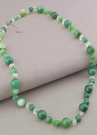 Буси агат,чорський кришталь 60 см.