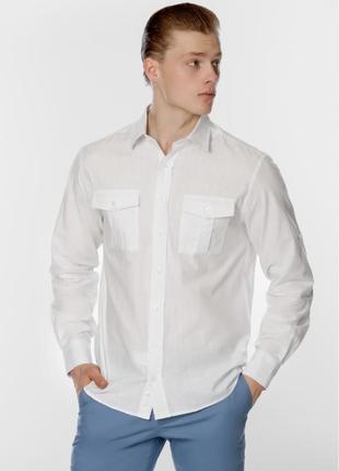Мужская рубашка с длинным рукавом calvin klein8 фото
