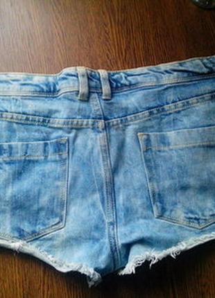 Яркие джинсовые шорты denim co с кружевом размер 40-42 144 фото