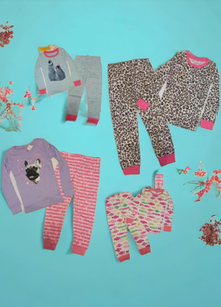 Пижама для девочки хлопковая коттоновая лео леопардовая пингвин собака
children's place
