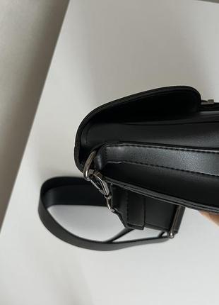 Черная базовая сумка через плечо🖤