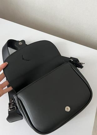 Черная базовая сумка через плечо🖤