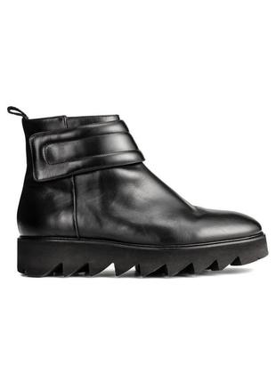 Кожаные ботинки h&m studio