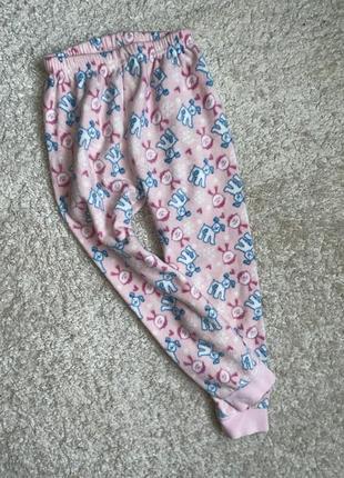 Флисовые штанишки для дома и сна на 4-5 лет1 фото