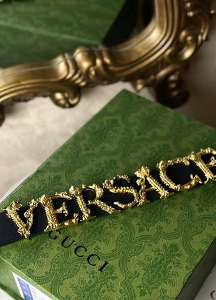 Versace пояс ремінь на резинці8 фото