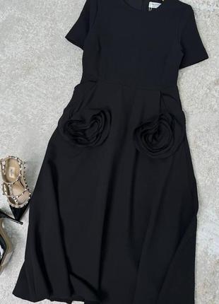 Платье женское долгое миди нарядное праздничное чёрное белое белоснежное весеннее на весну красивое платье на роспись батал3 фото