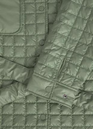 Удлиненная демиспонная куртка, куртка оверсайз в оливковом цвете от бренда jjxx6 фото