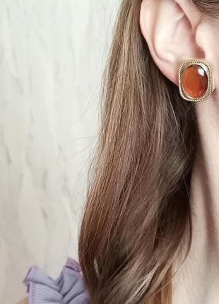 Красиві вінтажні кліпси sarah coventry, "golden embers", вінтаж2 фото