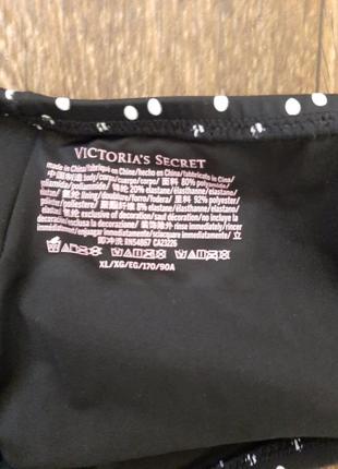 Victoria's secret низ от купальника черные плавки в горошек xl vs  купальник виктория сикрет7 фото