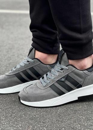 Кроссовки adidas серые5 фото