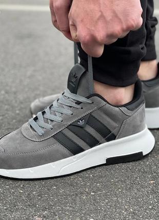 Кроссовки adidas серые8 фото