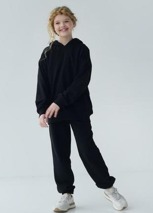 Спортивний костюм якісна трьохнитка не кашлатиться для дівчинки oversize unisex family look