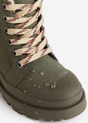 Ботинки h&amp;m hm теплые водонепроницаемые сапоги ботинки ботинки еврозима плюшевая подкладка2 фото