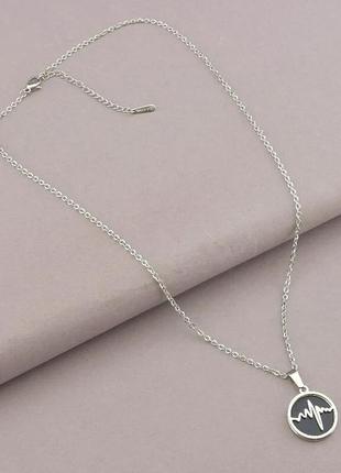 Подвеска  stainless steel  эмаль медицинская сталь 316l 45 см.