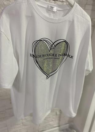 Новинка 😍🤗футболка стрази оверсайз