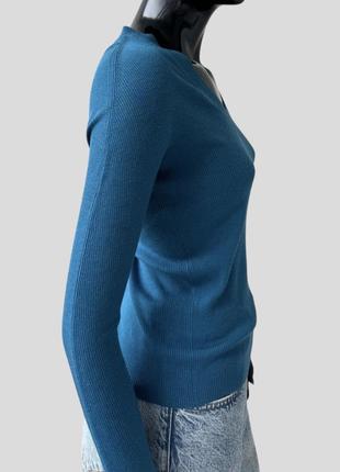 Тонкий вовняний лонгслів джемпер пуловер светр hugo boss 100% вовна3 фото
