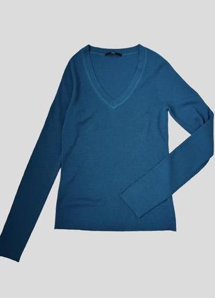 Тонкий вовняний лонгслів джемпер пуловер светр hugo boss 100% вовна9 фото
