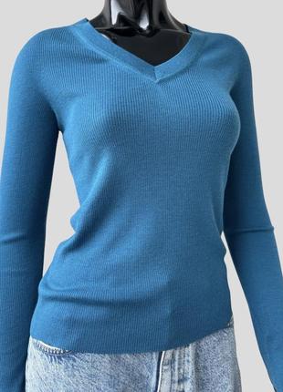 Тонкий вовняний лонгслів джемпер пуловер светр hugo boss 100% вовна4 фото