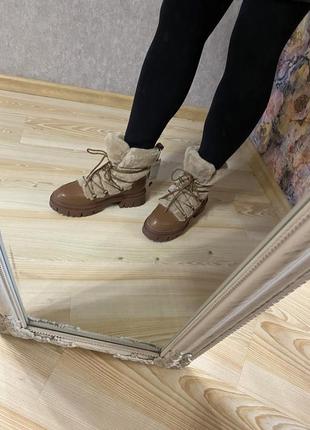 Новые кожаные осенне- зимние  ботинки 41 р на шнуровке4 фото