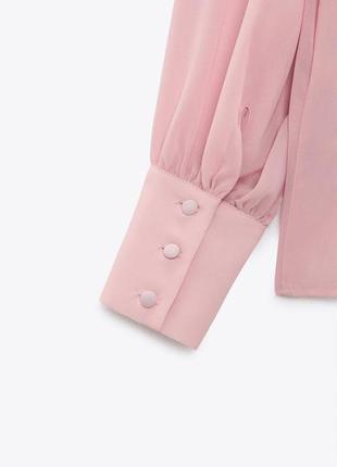 Zara новая бирки 🏷 полупрозрачная рубашка  zara с накладными карманами4 фото