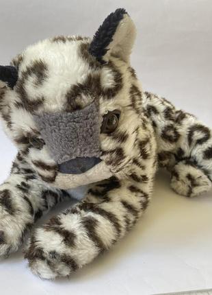 М'яка іграшка леопард із білими плямами велика іграшка леопард1 фото