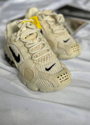 Nike stussy air zoom spiridon caged fossil  кросівки кросовки найк 36 37 38 39 40 41 42 43 44 452 фото