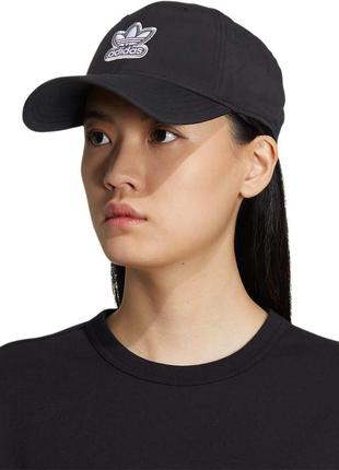 Бейсболка adidas aura structured cap black gc3348 чорна жіноча