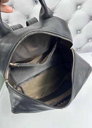 🖤 стильный вместительный рюкзак замша экокожа5 фото