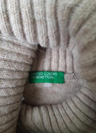 Обьемный свитер  benetton,  шерсть2 фото