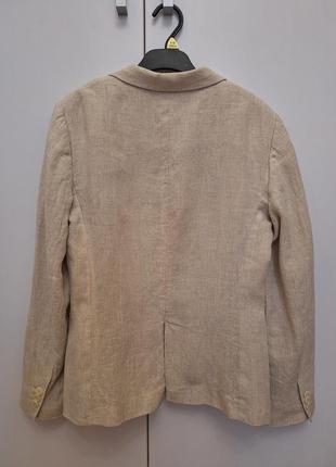 Классный льняной пиджак massimo dutti, размер, s-m.4 фото
