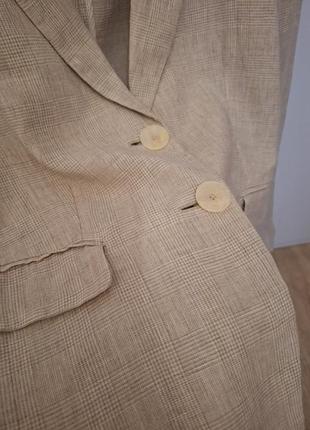Классный льняной пиджак massimo dutti, размер, s-m.3 фото
