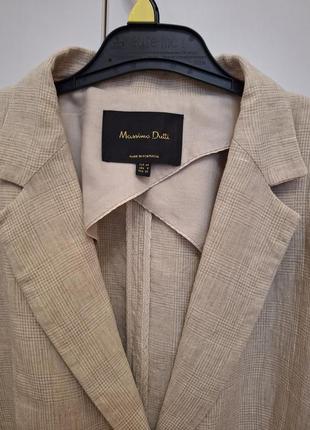 Классный льняной пиджак massimo dutti, размер, s-m.5 фото