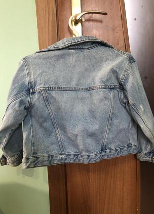 Джинсова курточка zara3 фото