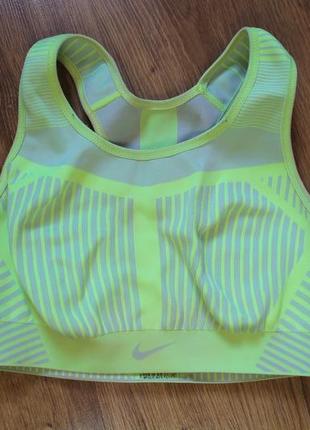 Nike women's phenom flyknit sports bra плотний спортивний топ бра2 фото