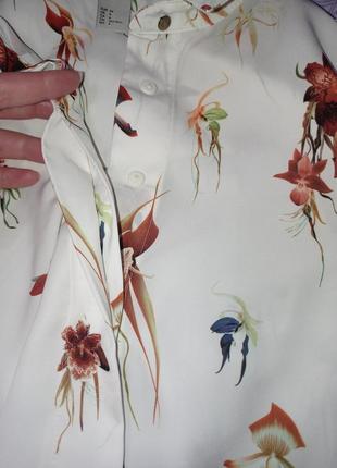 Женская блузка блузка, рубашка-рубашка h&amp;m с катами3 фото