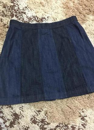 Стильная юбка трапеция с молнией h&m2 фото