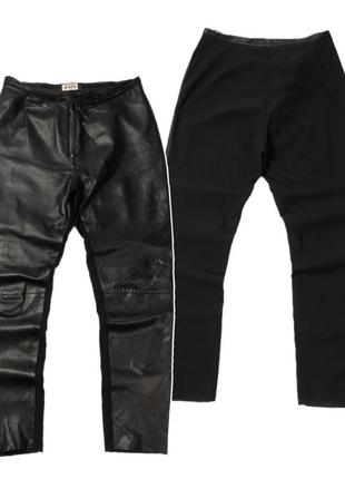 Farfalla vintage leather pants&nbsp;женские штаны