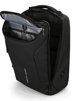 Mark ryden - міський рюкзак mr-9031 x-ray 2.0 наплічник чорний місткий7 фото