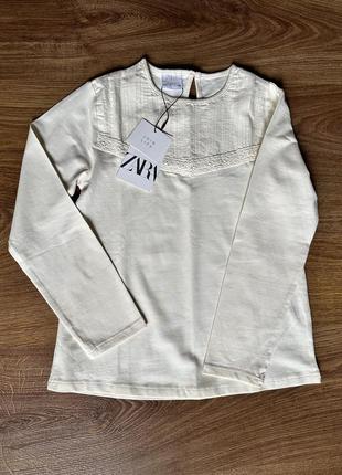 Кофта блуза для школы zara 8-9 лет, 128-134