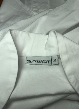 Stockerpoint белая блуза с интересным вырезом приталенная по фигуре y2k баварская дирндль6 фото
