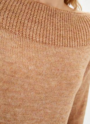 Легкий вязаный женский свитер-джемпер из итальянской пряжи6 фото