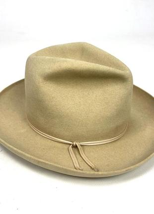 Шляпа фетровая в ковбойском стиле keise, винтажная5 фото