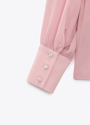 Zara новая бирки 🏷 полупрозрачная рубашка  zara с накладными карманами7 фото