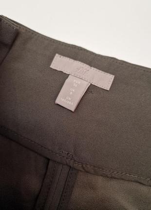 Брюки женские h&m штаны с поясом высокой талией хаки5 фото