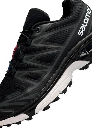 Iмужские кроссовки salomon lab xt-6 black white ( salomon)6 фото