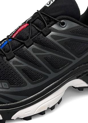 Iмужские кроссовки salomon lab xt-6 black white ( salomon)7 фото