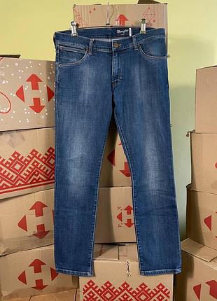 Мужские синие джинсы wrangler larston