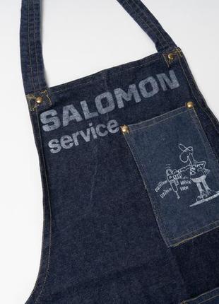Salomon service&nbsp;rare  vintage selvedge denim  apron фартух3 фото