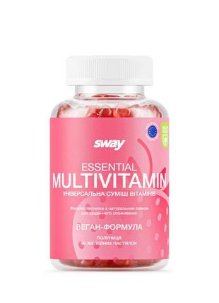 Sway (свей) мультивитамин (essential multivitamin) пастилки желатиновые, 60 шт1 фото