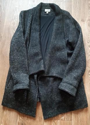 Пальто пиджак 50 52 шерсть oversize